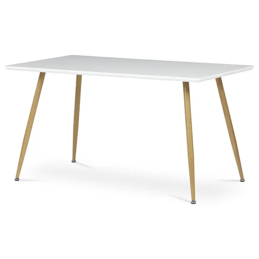Masă de sufragerie 140 x 80 cm, alb