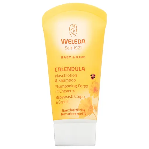 Weleda Baby and Child Gel de dus si sampon pentru copii galbenele 20 ml