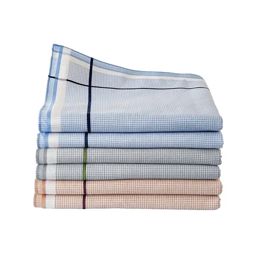 Set de 12 batiste în carouri