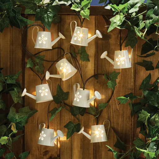 8 coșuri cu lumini solare