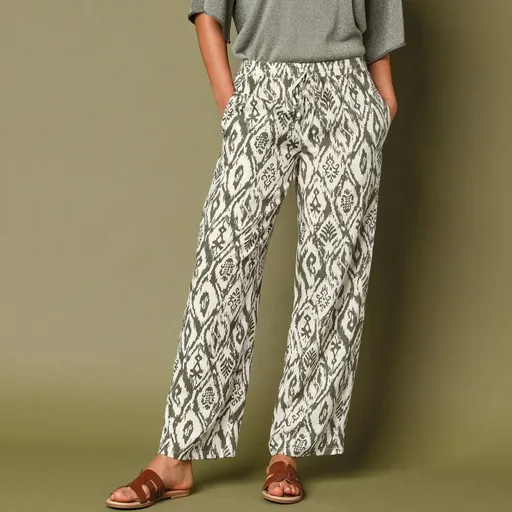 Pantaloni aerisitici cu imprimeu