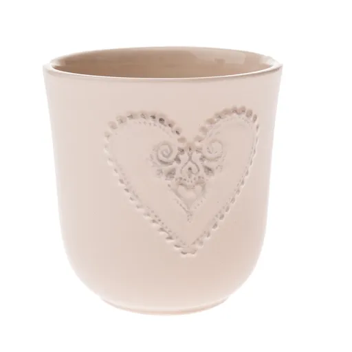 Ghiveci ceramic Hart bej, 13 x 13,3 cm