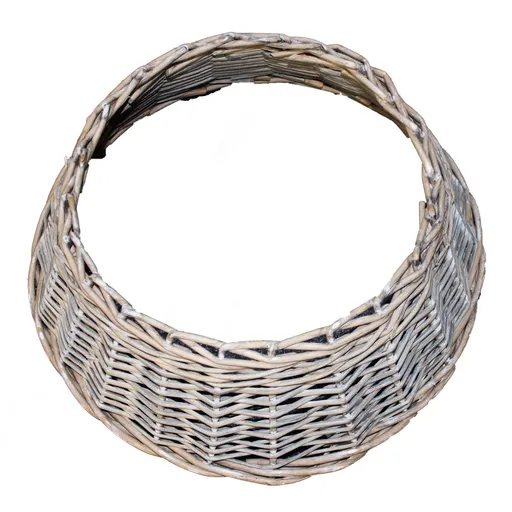 Coș de răchită pentru suportul bradului deCrăciun, maro, 60 x 26 x 42 cm