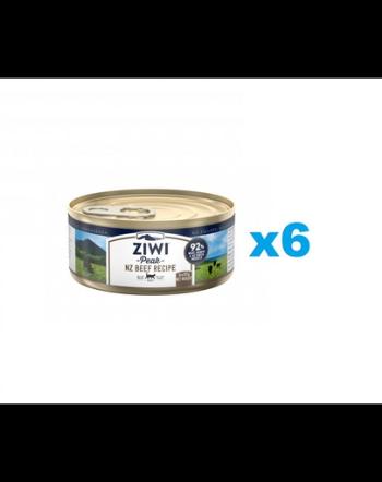 ZIWIPEAK Cat Beef conserva cu vita pisici 6x85 g