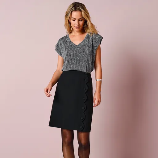 Cămașă din tricot cu sclipici