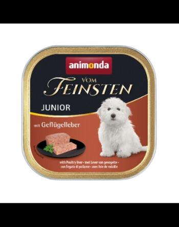 ANIMONDA Vom Feinsten Puppy Hrana umeda cu ficat de pui pentru cainii junior 150 gr