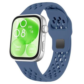 AIRY Silikónový remienok pre Huawei Watch Fit 4 / Fit 4 Pro tmavomodrý