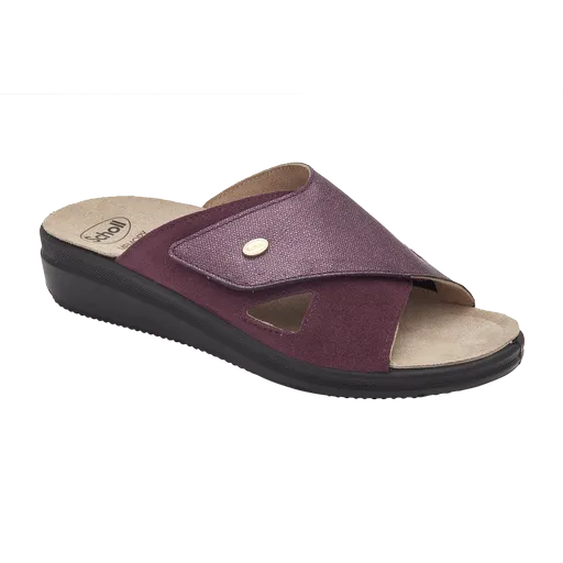 Papuci Scholl Antonia Cross, culoare vin, mărimea40, 40 EU