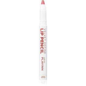 Inglot PlayInn Velvet Define Lip Pencil creion intensiv de buze culoare MELLOWED MAGENTA 65 1,6 g