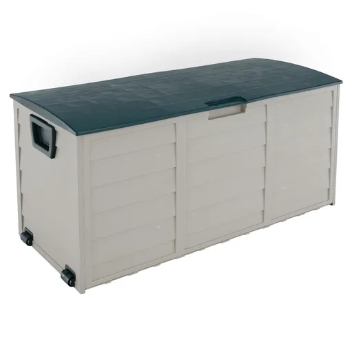 Cutie de depozitare pentru grădină, gri/verde,KORTEZ