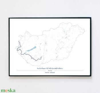 Minimalista Rockenbauer Pál Dél-dunántúli Kéktúra túratérkép