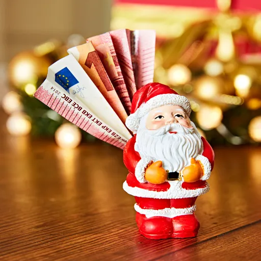 Suport pentru bancnote Mos Crăciun