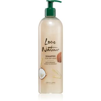 Oriflame Love Nature Organic Wheat & Coconut sampon hidratant pentru par uscat 500 ml