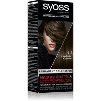 Syoss Color Culoare permanenta pentru par culoare 4-1 Medium Brown 2x50 ml