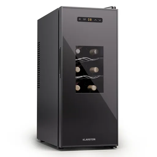 Klarstein Silent Vino 12 Uno Slim, răcitor de vinuri, 30 l / 12 sticle, 8-18 °C, tactil