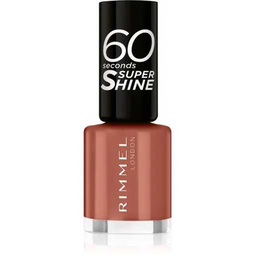Rimmel 60 Seconds Super Shine lac de unghii culoare 130 Caramel Candy 8 ml