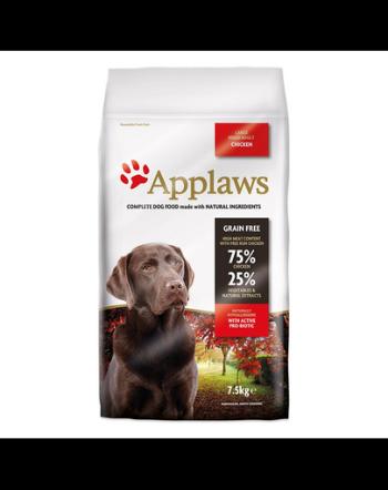 Applaws Dog Adult Large hrana uscata pentru caini de talie mare, cu pui 7,5 kg