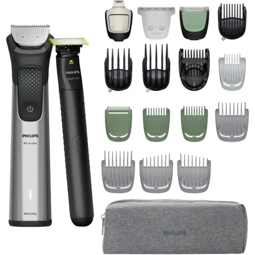 Philips Series 9000 MG9557/15 aparat de tuns multifuncțional + Philips One Blade Face 1 buc