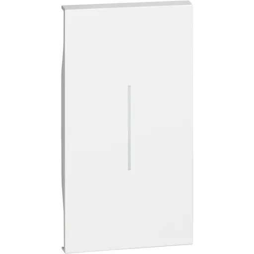 Tasta iluminabila 2 module Bticino Living Now KW01M2, alb