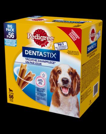 PEDIGREE DentaStix recompense caini rase medii 112 buc.(2x8x180g)