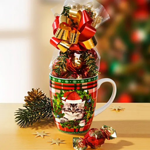 1 cană de cafea cu pisicuțe de Crăciun