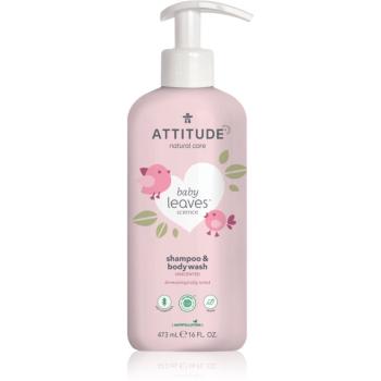 Attitude Baby Leaves Unscented 2 in 1 gel de dus si sampon pentru copii 473 ml