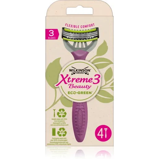 Wilkinson Sword Xtreme 3 Beauty Eco Green aparat de ras de unică folosință 4 buc