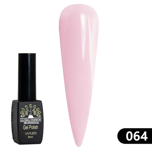Gel Lacquer Global Fashion Black Elite 8 ml - 064, TPO Free