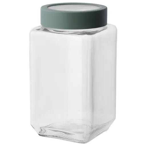 Altom Cutie din sticlă cu capac, 1 l, verde, 1000 ml