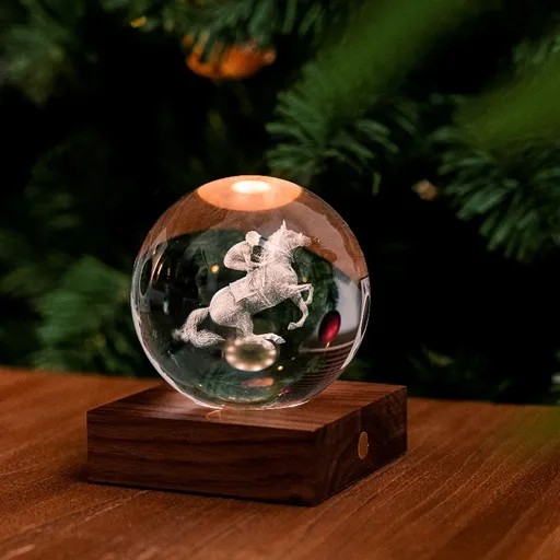 Lampă de masă cu motiv laser 3D, multe variante - Gingko Motiv: cal