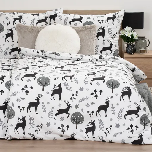 Lenjerie de pat din flanel 4Home Autumn Forest, 160 x 200 cm, 70 x 80 cm