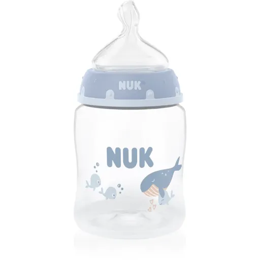 NUK First Choice Whale biberon cu controlul temperaturii 0m+ 150 ml