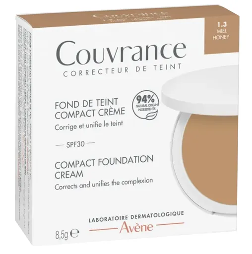 Avène Fond de ten compact cremos SPF 30 nuanța 1.3 Honey 8,5 g