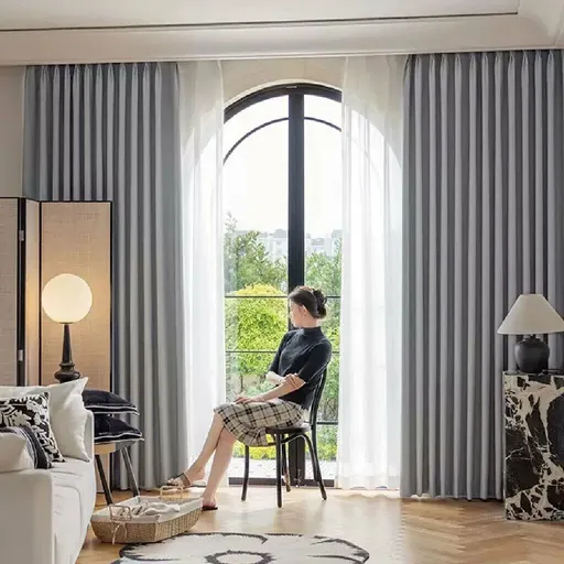 ARÔME HOME Perdea opacă gri închis, 135 x 245 cm