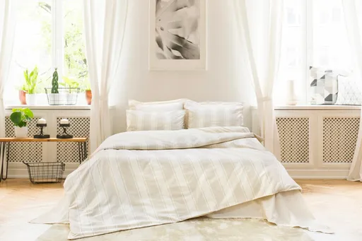 Lenjerie de pat dubla, L'essentiel Maison, Nenas, Bumbac, Bej