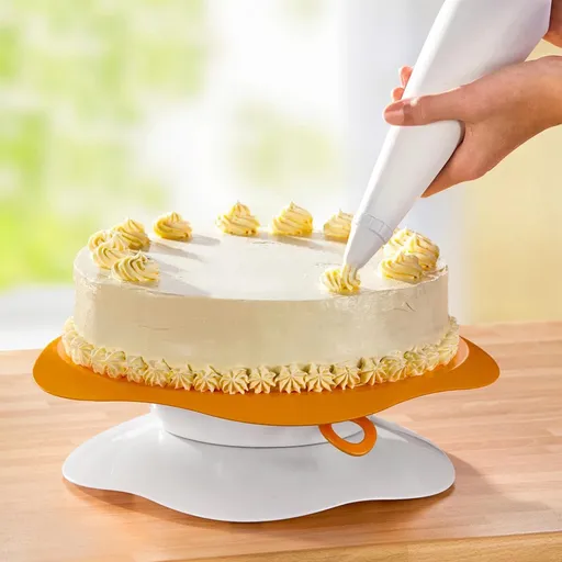 Suport rotativ pentru tort cu blocare