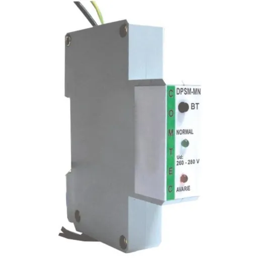 Dispozitiv monofazat de protectie la supratensiune cu monitorizarea nulului DPSM-MN Comtec PF0019-09511 / MF0019-09511