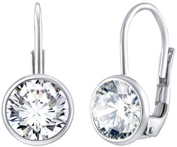 Silvego Cercei de argint eleganți cu zirconiu Swarovski clar SILVEGOB70607S