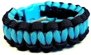 Cordell Brățară Paracord Solomon Neagră-Albastră M (18-19 cm)