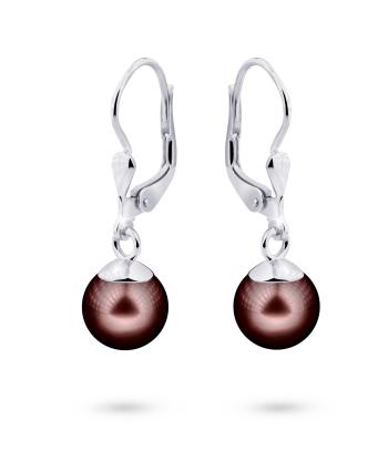 Cutie Jewellery Cercei de lux din aur alb cu perle autentice Z3015-55-C5-X-2