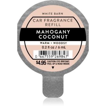 Bath & Body Works Mahogany Coconut parfum pentru masina rezervă 6 ml