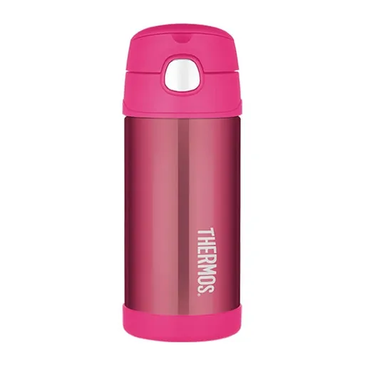 Thermos FUNtainer Termos pentru copii cu pai - roz 355 ml