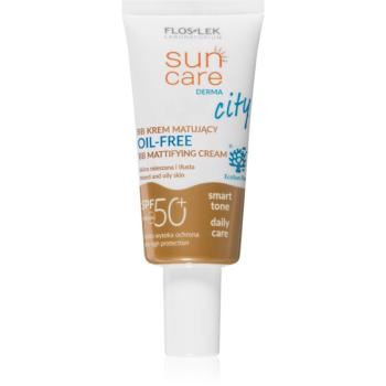 FlosLek Laboratorium Sun Care Derma City BB crema BB matifianta oil free SPF 50+ 30 ml