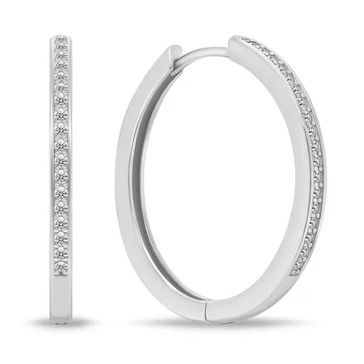 Brilio Silver Cercei rotunzi din argint fermecători PE048