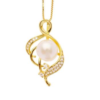Oliver Weber Colier din argint placat cu aur decorat cu perlă Ivory 61305