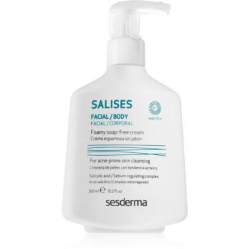 Sesderma Salises Foamy soap-free cream gel de curățare impotriva acneei 300 ml