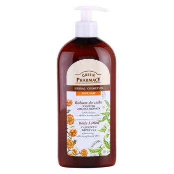 Green Pharmacy Calendula & Green Tea Body Lotion Lotiune de corp cu efect de intinerire si fermitate 500 ml