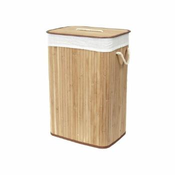 Compactor Coș pentru rufe murdare Bamboo dreptunghiular, natural