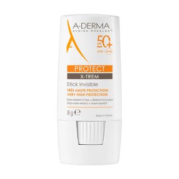 A-DERMA Stick de protecție solară SPF 50+ Protect X-Trem (Invisible Sun Stick) 8 g