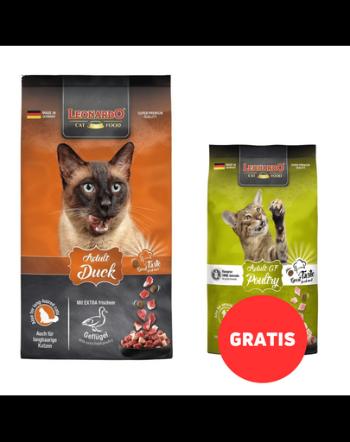 LEONARDO Adult Duck &amp; Rice hrana pisici cu rata si orez 7,5 kg + hrana 300g GRATIS